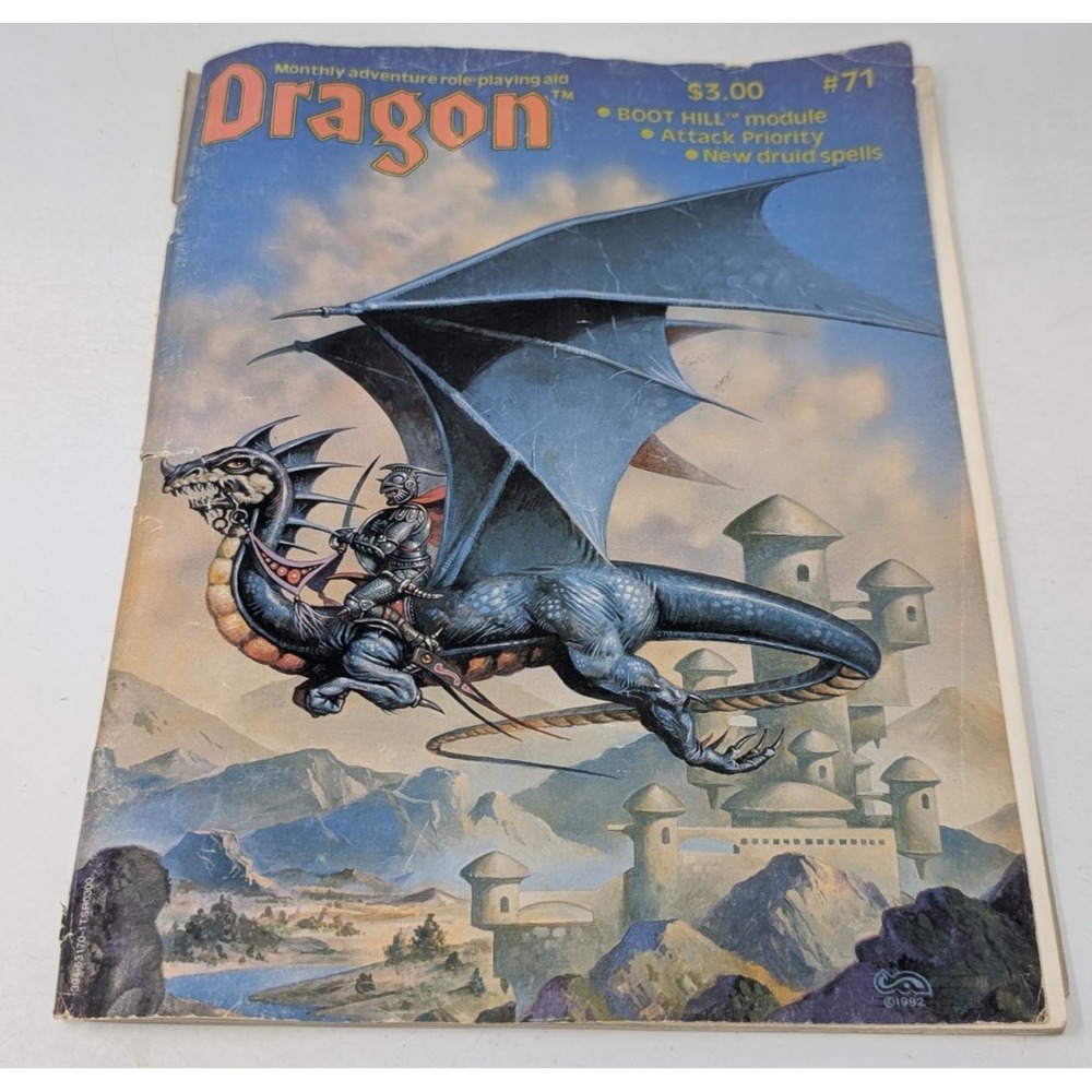The Dragon Magazine 71 Vol VII Issue 9 Dungeons & Dragons March 1983 VTG READ